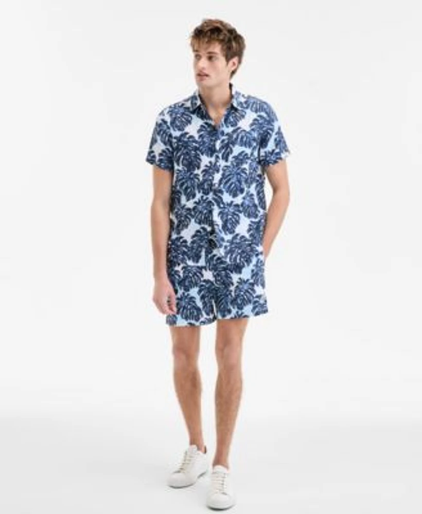 Original Penguin Mens Tropical Shirt Shorts