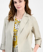 Kasper Women's Open-Front 3/4-Sleeve Jacket, Regular & Petite