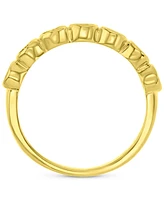 Lab-Created Blue Sapphire Stack Ring (1-1/2 ct. t.w.) 14k Gold-Plated Sterling Silver