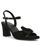 Anne Klein Women's Rosy Bow Block Heel Dress Sandals
