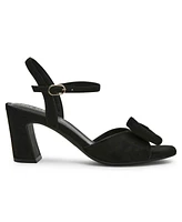 Anne Klein Women's Rosy Bow Block Heel Dress Sandals