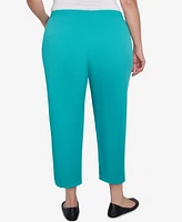 Alfred Dunner Plus Nantucket Tailored Tulip Hem Capris Pants