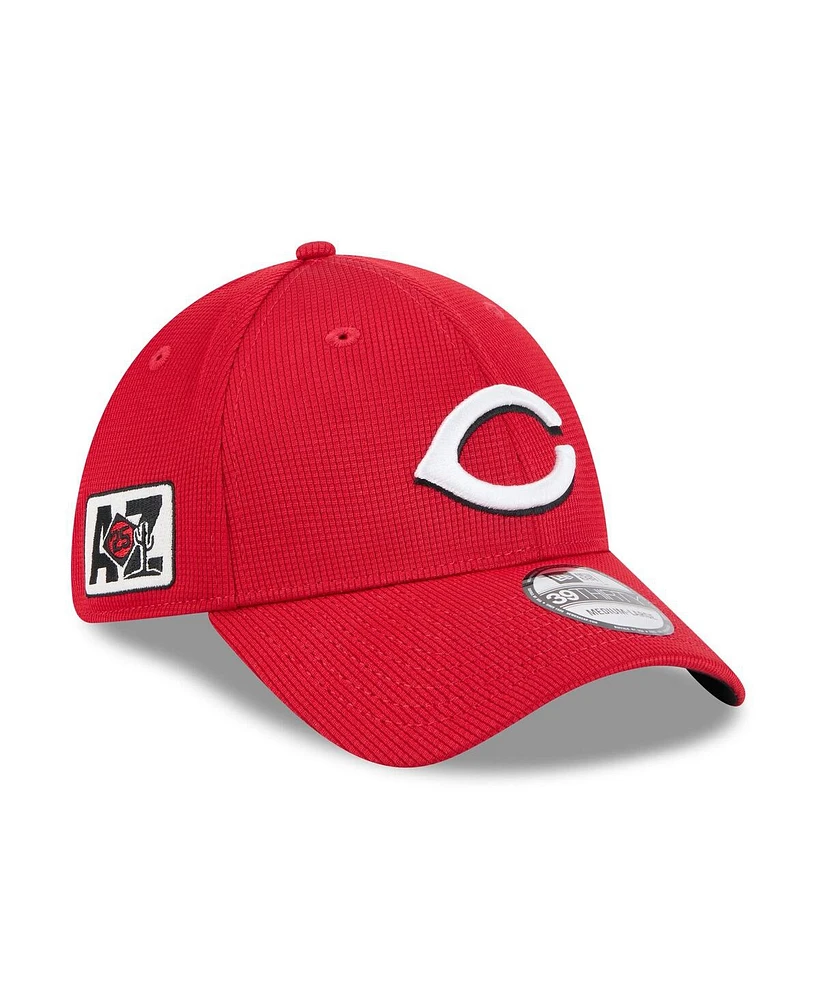 New Era Men's Red Cincinnati Reds 2025 Spring Training 39THIRTY Flex Hat