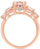 Effy Morganite (4 ct. tw.) & Diamond (1/20 ct. t.w.) Ring in 14k Rose Gold