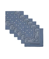 Bioworld Lightweight Blue 22"x22" 6-Pack Bandana Set