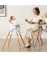 6 1 Convertible Highchair with Safety Harness and Removable Tray