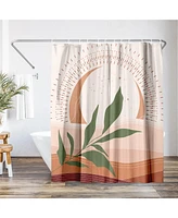 71x74 Boho Desert Shower Curtain - 100% Polyester - Water-Resistant Bath Curtain