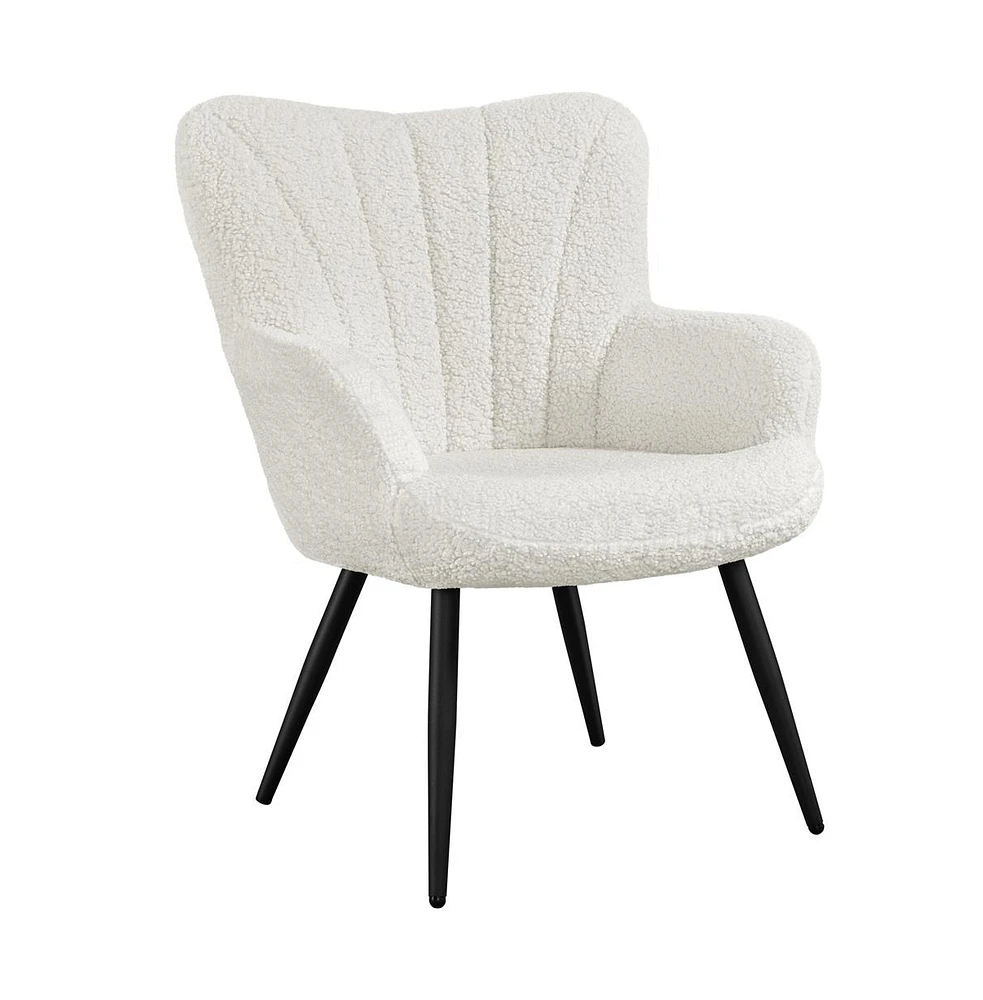 Yaheetech Modern Fabric Upholstered Accent Chair