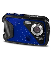 Minolta MN30WP 21MP Full Hd 2.8" Touch Lcd Screen Waterproof Digital Camera, Blue