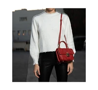 Susu The Linda Red Leather Backpack Purse