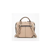 Susu The Ashley Leather Backpack Purse Beige