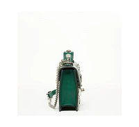 Susu Small Leather Crossbody Bag Dark Green Purse Women's Handbag