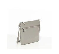 Susu Gray Leather Crossbody Bag