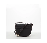 Susu The Sarah Black Leather Saddle Bag