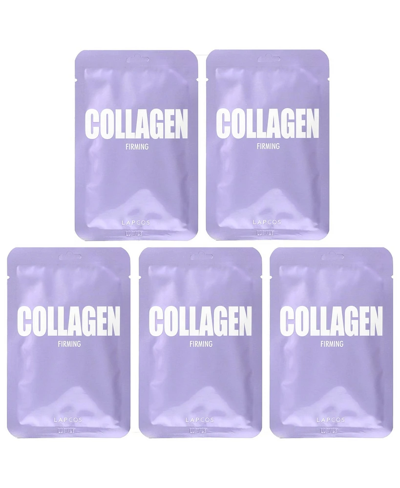 Lapcos Collagen Firming Beauty Sheet Mask 5 Sheets