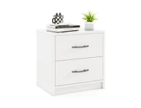 2 Drawer Nightstand with Storage for Living Room