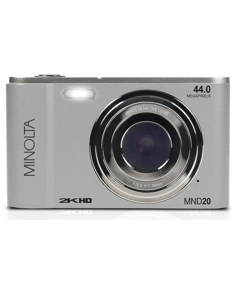 Minolta Minolta MND20 44 Mp 2.7K Ultra Hd Digital Camera (Silver)