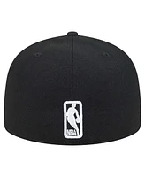 New Era Men's Black Philadelphia 76ers Camo Print Uv 59FIFTY Fitted Hat