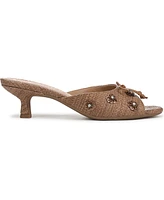 Sam and Libby Women's Ollie Fleur Flower Kitten Heel Slide Dress Sandals