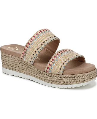 Sam and Libby Women's Charlee Platform Double Band Espadrille Wedge Sandals