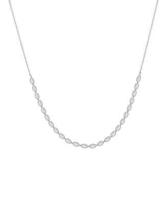 And Now This Silver Plated Knotted Chain Necklace