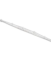 And Now This Cubic Zirconia Triple Row Bracelet