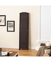 8-Panel Folding Room Divider Portable and Adjustable Privacy Screen for Home or Office
