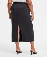 Bar Iii Trendy Plus Midi Skirt, Exclusively at Macy's