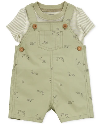 Carter's Baby Boys Cotton T-Shirt & Shortall, 2 Piece Set