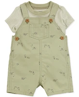 Carter's Baby Boys Cotton T-Shirt & Shortall, 2 Piece Set