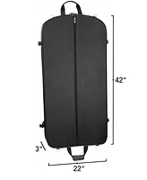 42" Premium Travel Garment Bag with Shoulder Strap and Pockets