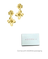 Adornia Gold Flower Drop Earrings