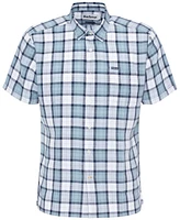 Barbour Men's Midfield Relaxed Fit Short Sleeve Tartan Button-Front Shirt