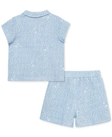 Little Me Baby Boys Seaside Shirt & Shorts, 2 Piece Set