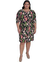 Tommy Hilfiger Plus Floral-Print Shift Dress