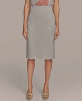 Donna Karan New York Women's Linen-Blend Pencil Skirt