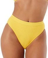 Roxy Juniors' Haleiwa Banded High-Waist Bikini Bottoms
