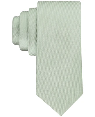 Calvin Klein Men's Silver-Spun Solid Tie