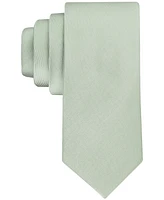 Calvin Klein Men's Silver-Spun Solid Tie
