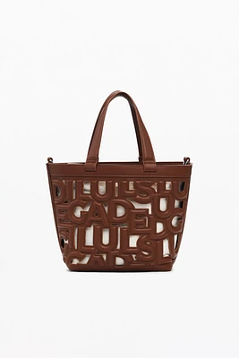 Desigual Women's Small perforated letters bag