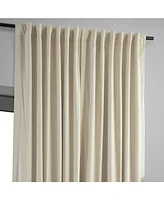 Half Price Drapes Neutral Ground Signature Extra Wide Velvet Blackout Curtain