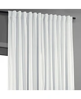 Half Price Drapes Primary White Signature Extra Wide Velvet Blackout Curtain