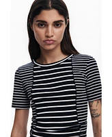 Desigual Women's Striped short-sleeve T-shirt
