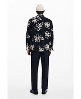 Desigual Men's Utility shirt with flowers