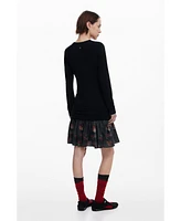 Desigual Women's Two-piece effect dress