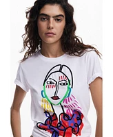 Desigual Women's Arty print T-shirt