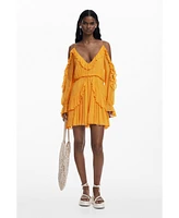 Desigual Women's Ruffled mini dress