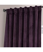 Half Price Drapes Plum Blossom Signature Plush Velvet Hotel Blackout Curtain