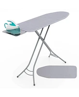 Foldable Ironing Board with Iron Rest and Adjustable Height