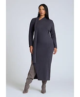 Eloquii Plus Scarf Sweater Dress